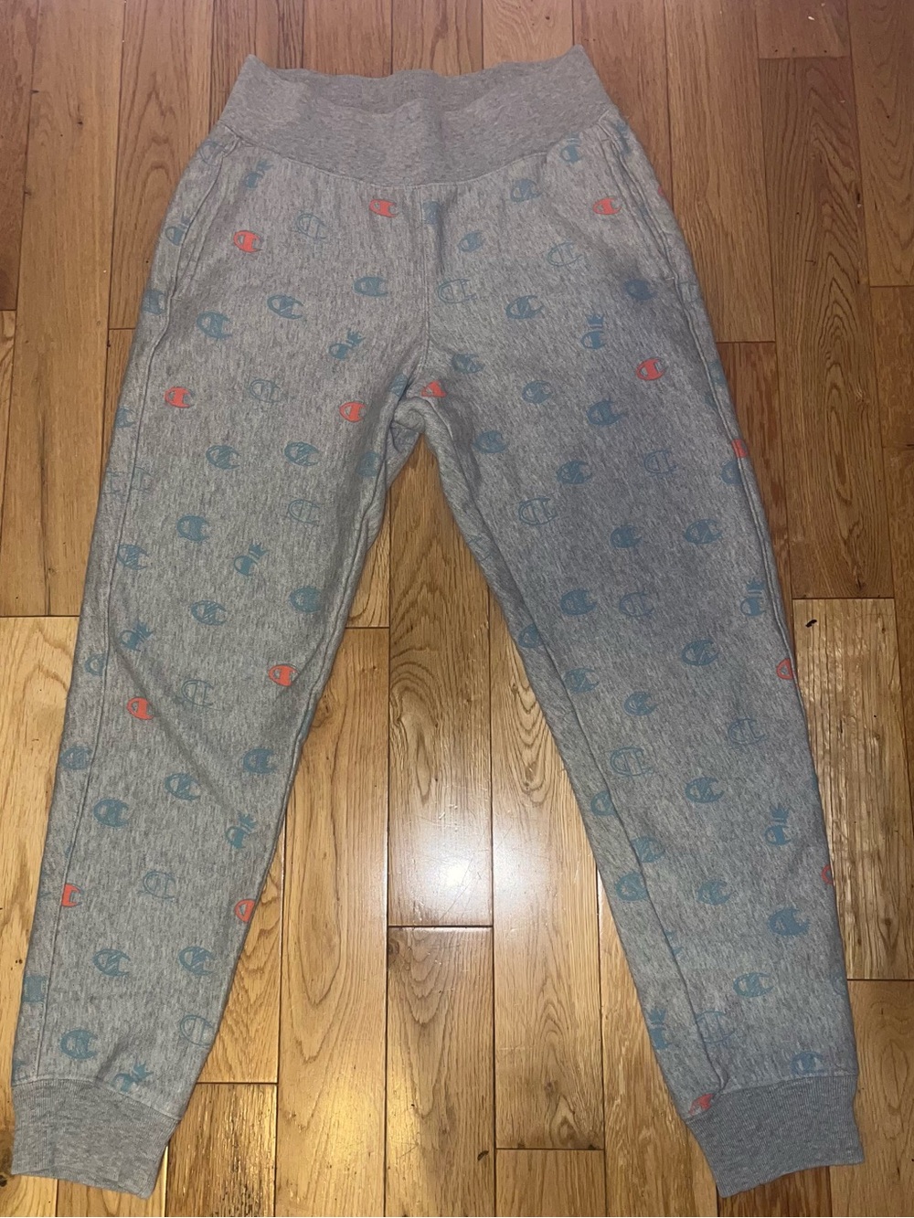 Champion Gray Logo-Print Sweatpants (ANY GENDER)